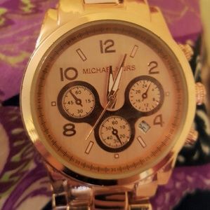 Micheal Kors unisex gold watch